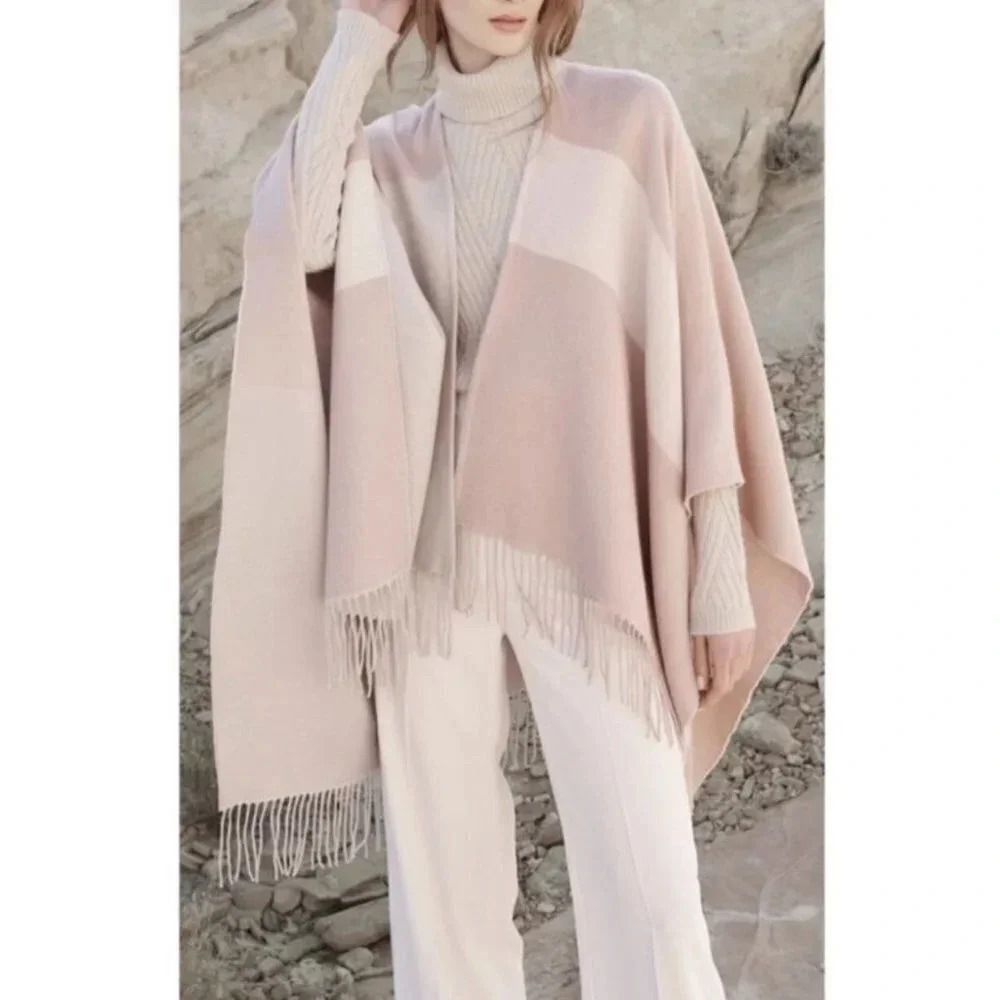 SOIA & KYO Woven Scarfigan Cardigan Wrap Scarf